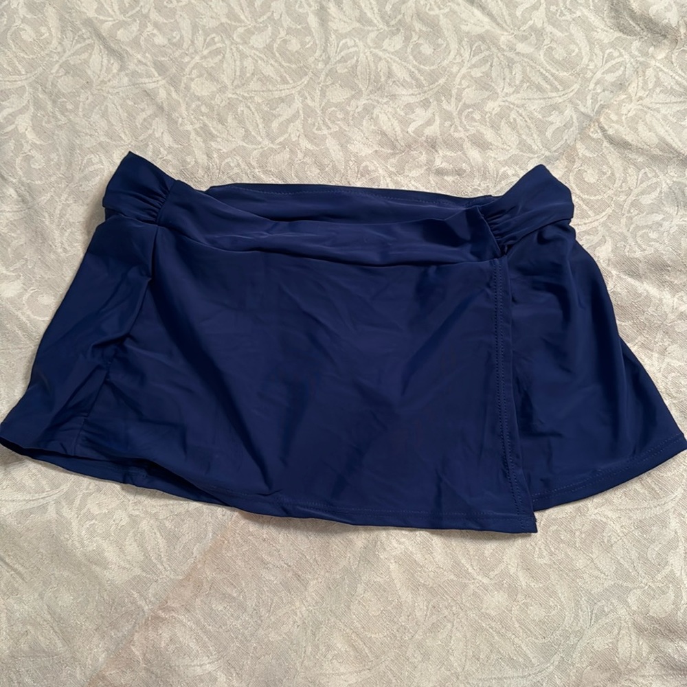 Cabanalife Navy Classic Swim Skirt, size Small